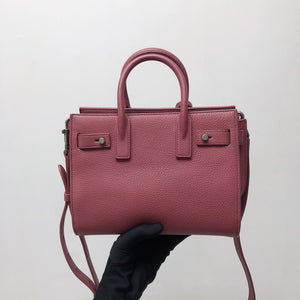 Nano Sac De Jour in Burgundy Leather