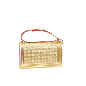 New Medium Boy bag in Gold