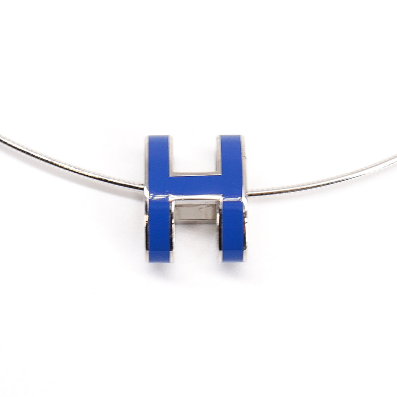 Pop H Pendant in Bleu Yachting Necklace