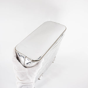 Silver Monogram Miroir Lockit Handbag