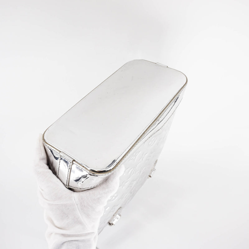 Silver Monogram Miroir Lockit Handbag