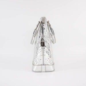 Silver Monogram Miroir Lockit Handbag