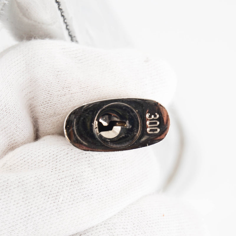Silver Monogram Miroir Lockit Handbag