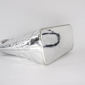 Silver Monogram Miroir Lockit Handbag