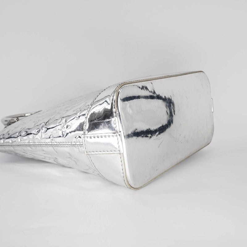 Silver Monogram Miroir Lockit Handbag