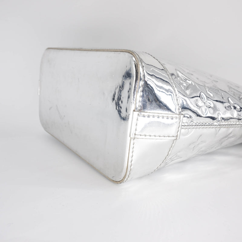 Silver Monogram Miroir Lockit Handbag