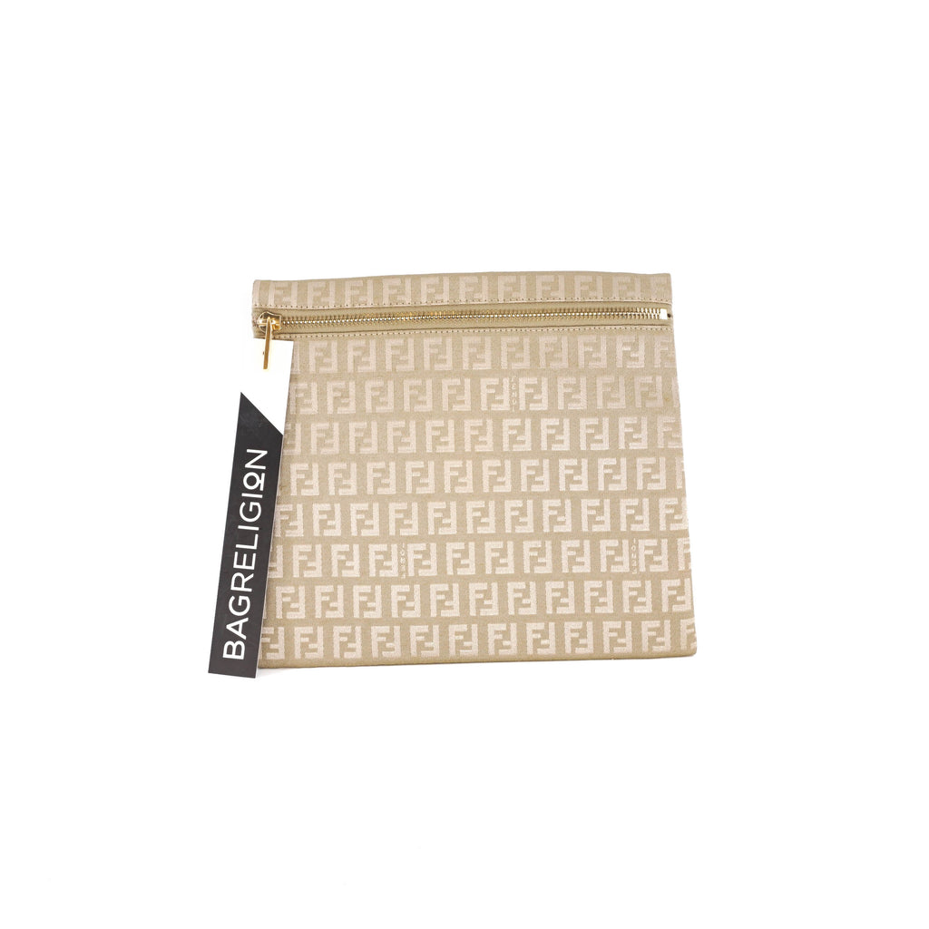 Cosmetics Case/Clutch in Gold Monogram with GHW