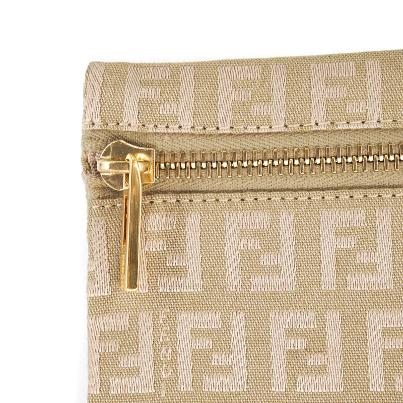 Cosmetics Case/Clutch in Gold Monogram with GHW