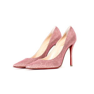 Decoltish Glitter Pink Pump 100mm