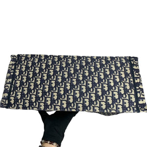 Oblique Book Tote Large Canvas Blue