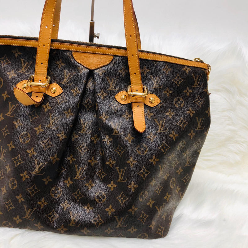 LOUIS VUITTON Monogram Palermo GM Large Tote Shoulder Bag Purse - Made in  USA