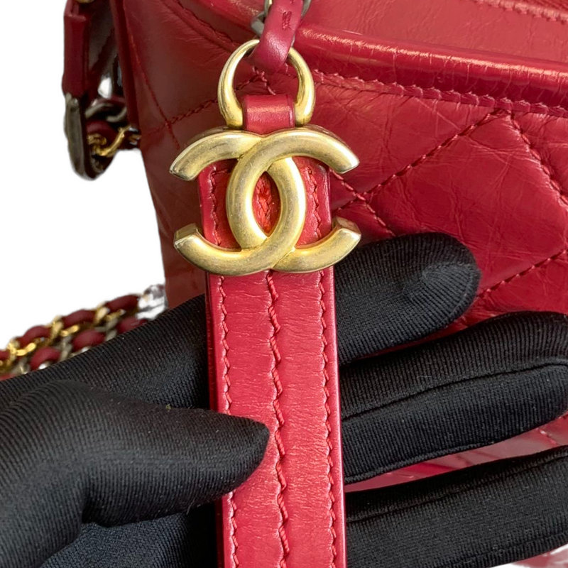 Chanel gabrielle 2025 red bag
