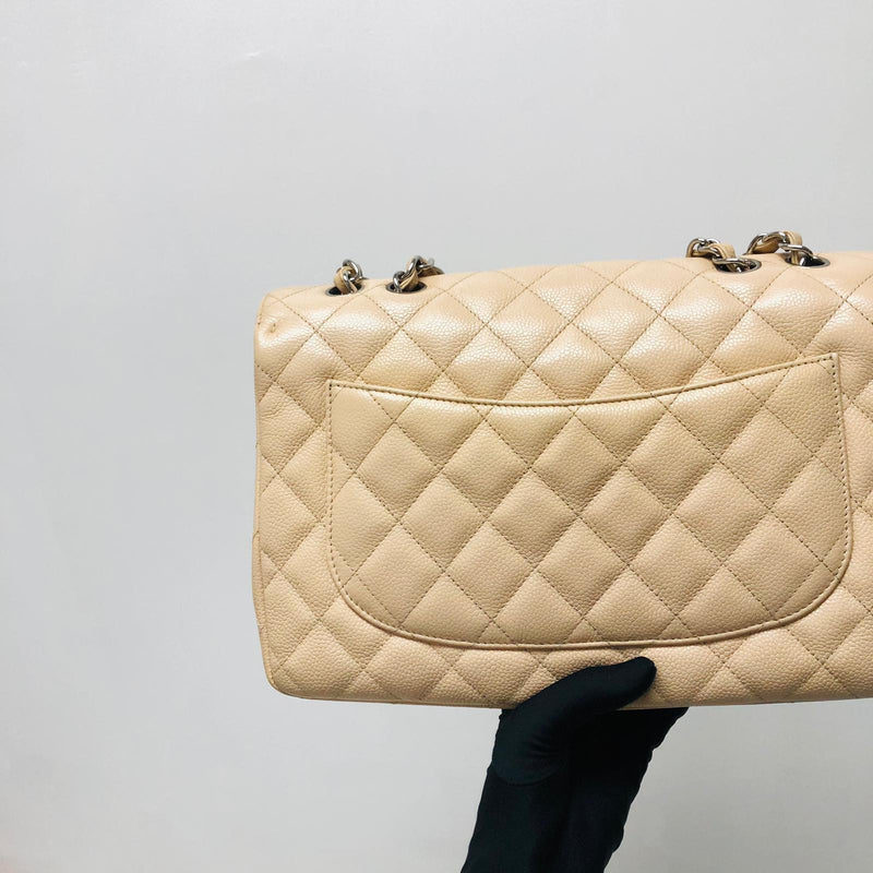 ❌❌SOLD❌❌ CHANEL Beige Clair Caviar Flap Bag