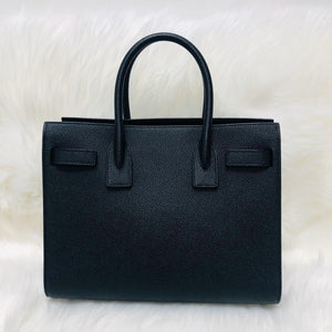 Baby Sac De Jour in Black Grained Leather