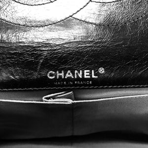 Reissue 227 Aged Calfskin Leather Black Silver Hardware