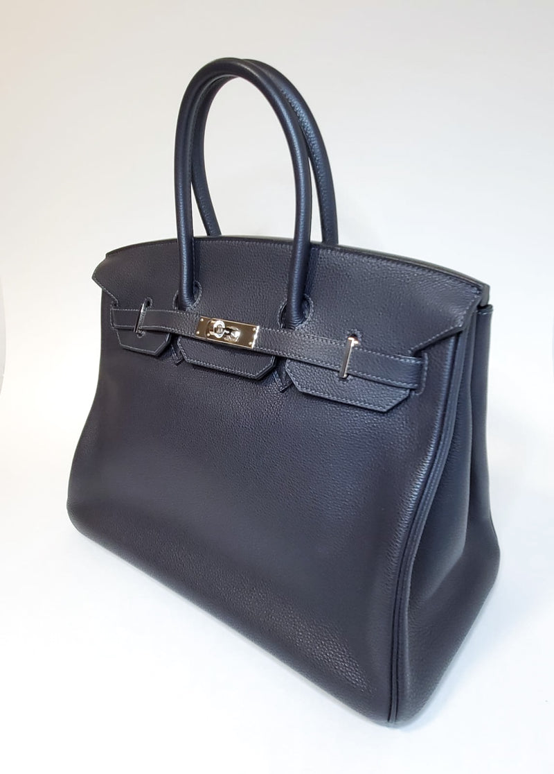 Birkin 35 Togo Leather in Bleu Indigo with PHW