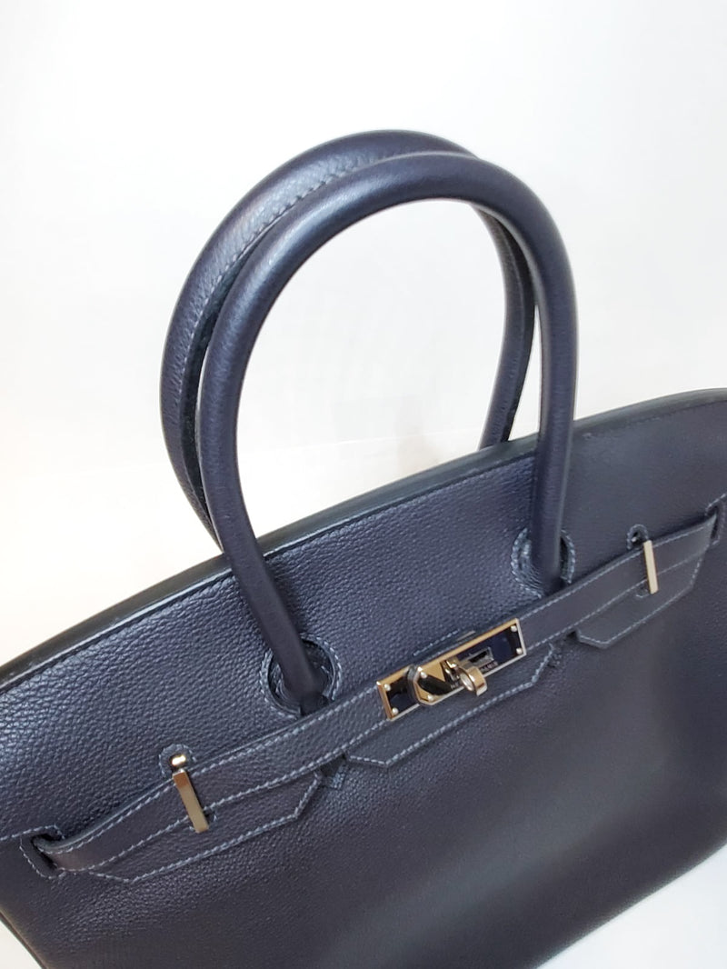 Birkin 35 Togo Leather in Bleu Indigo with PHW