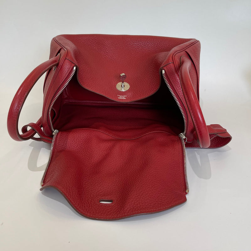 Hermes Lindy Clemence 30 Rouge Garance - US