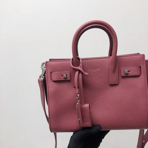 Nano Sac De Jour in Burgundy Leather