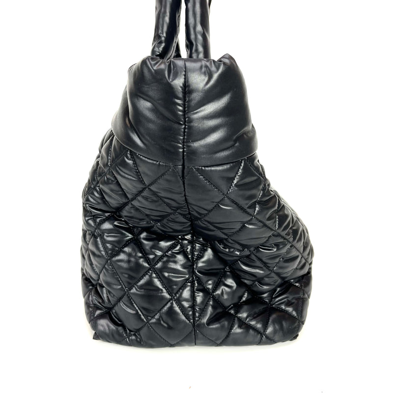 Cocoon Coco Large Nylon Tote in Black with SHW