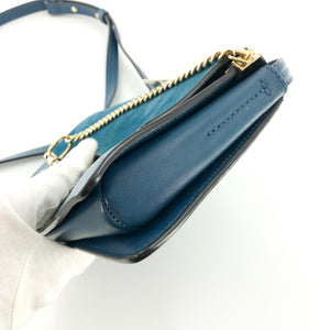 Small Faye Satchel in Blue