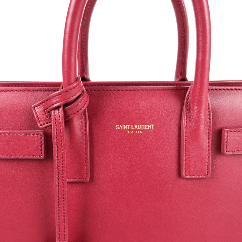 Nano Sac De Jour in Smooth Burgundy Leather