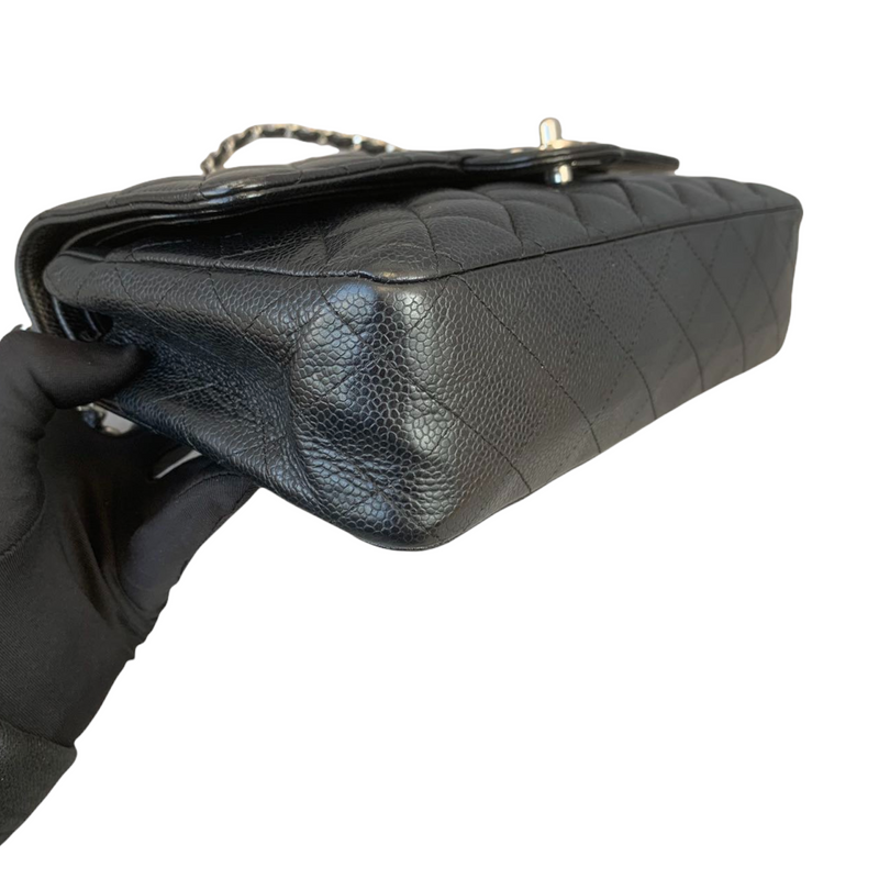 Classic Flap Caviar Medium Black SHW
