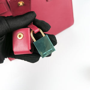 Nano Sac De Jour in Smooth Burgundy Leather