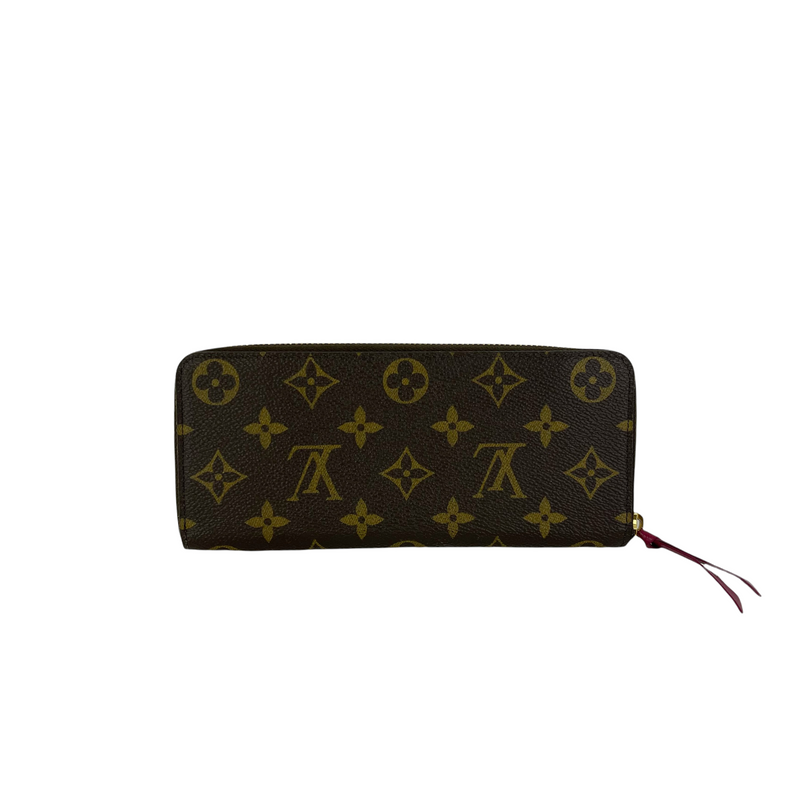 Clemence Wallet Monogram Canvas Brown GHW