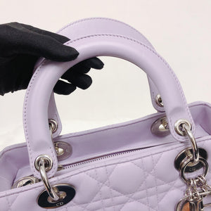 Lambskin Lady Dior Medium Bag in Lilac