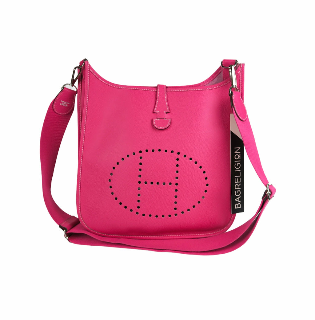 Rose Tyrien Epsom Leather Evelyn III PM Bag