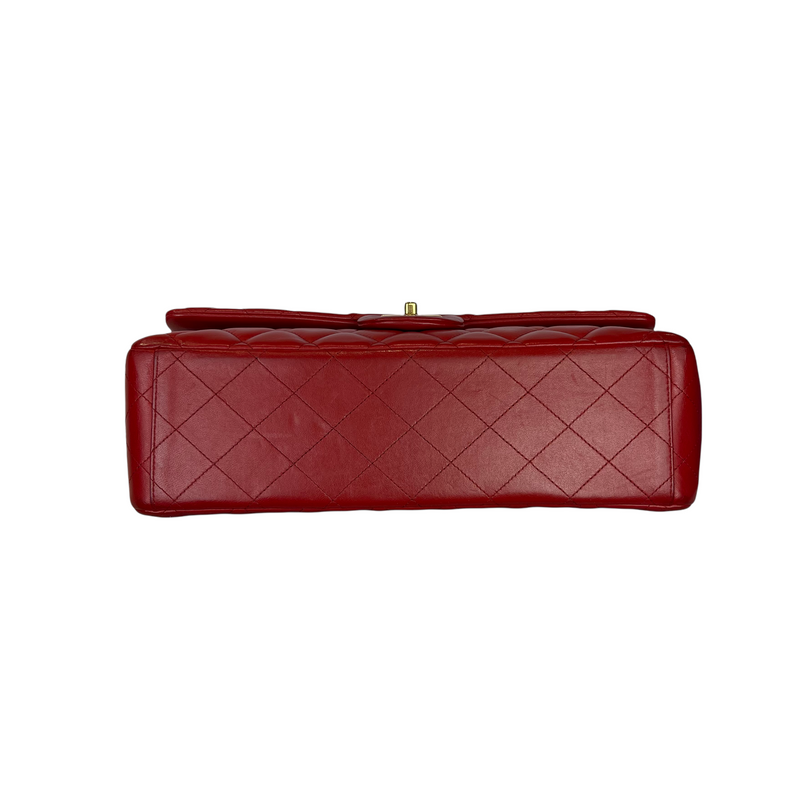 Double Flap Maxi Lambskin Red GHW