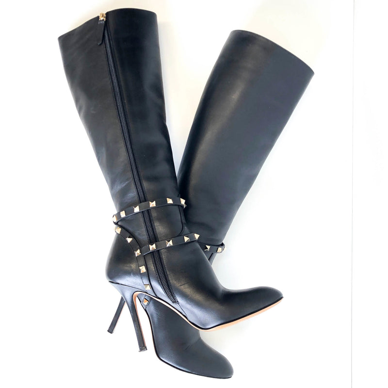 Rockstud Knee High Boot