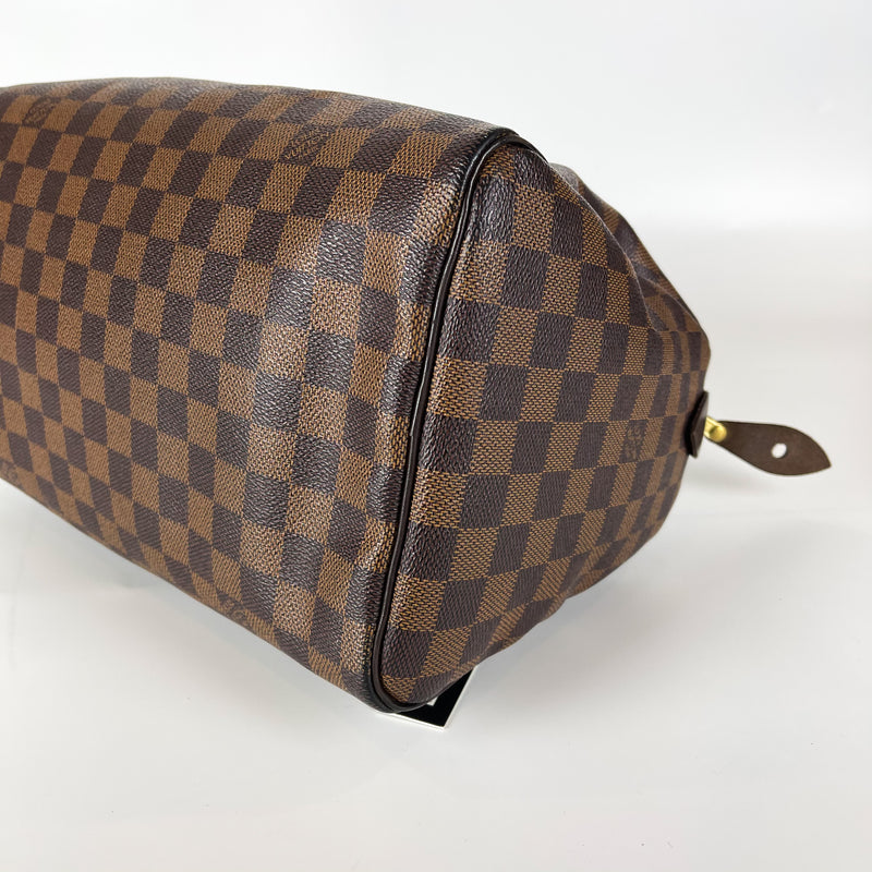 Damier Ebene Speedy 30 Canvas Bag with Strap