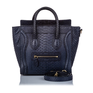 Python Nano Luggage Satchel in Blue