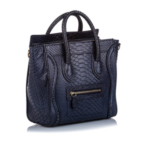 Python Nano Luggage Satchel in Blue