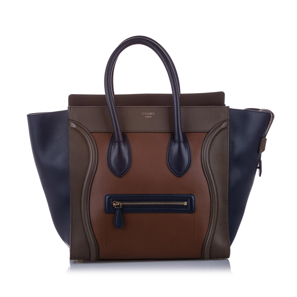 Luggage Leather Tote Bag Brown