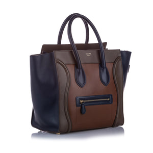 Luggage Leather Tote Bag Brown