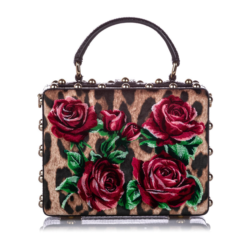 Rose Box Velvet Satchel Multi