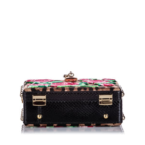 Rose Box Velvet Satchel Multi