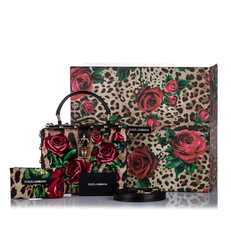 Rose Box Velvet Satchel Multi