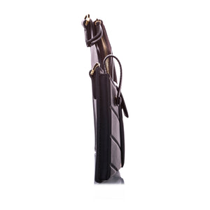 Mini Zucca 3 Pockets Crossbody Bag Black