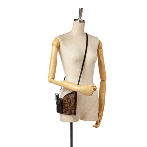 Mini Zucca 3 Pockets Crossbody Bag Black