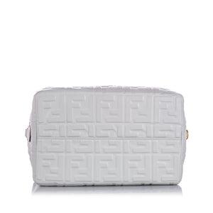 Zucca Embossed Leather Satchel White - Bag Religion