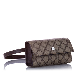 GG Supreme Belt Bag Brown SHW
