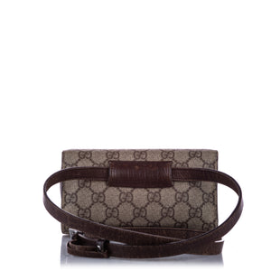 GG Supreme Belt Bag Brown SHW