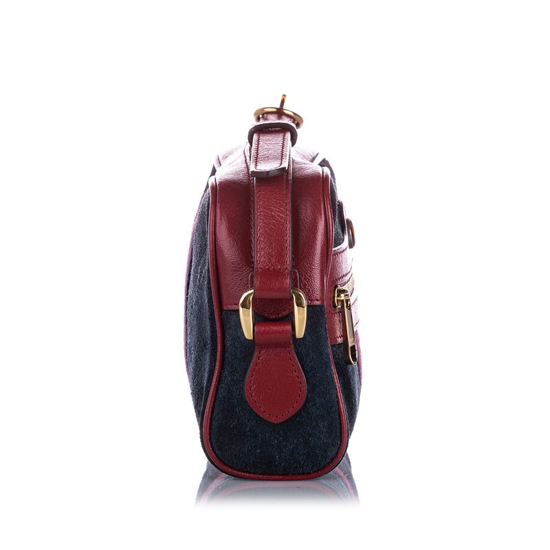 Mini Ophidia Suede Crossbody Bag Blue - Bag Religion