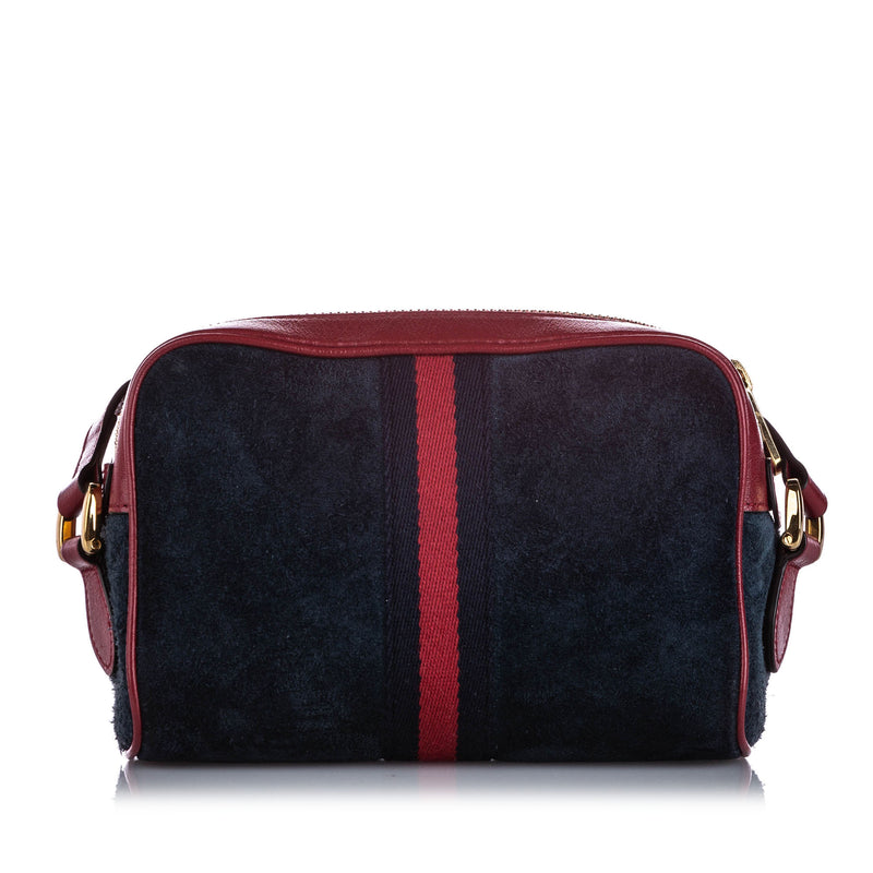 Mini Ophidia Suede Crossbody Bag Blue - Bag Religion
