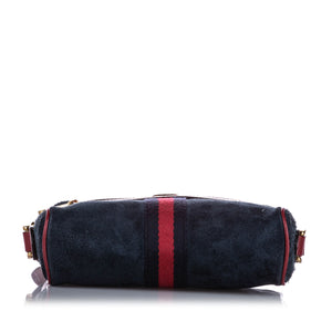 Mini Ophidia Suede Crossbody Bag Blue - Bag Religion