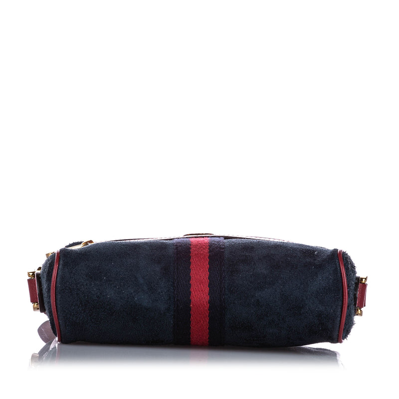 Mini Ophidia Suede Crossbody Bag Blue - Bag Religion